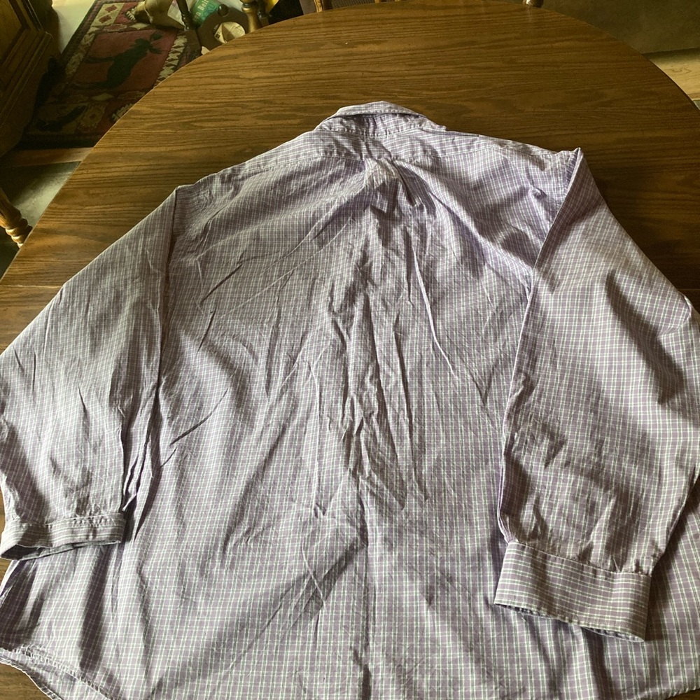 Men’s Brooks brothers, purple, white, original polo, shirt, button down front - Picture 2 of 8